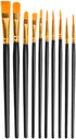Detail Paint Brushes - 10PCS Detail Brush Set for Acrylic, Watercolor, Oil, Models, Nails - Tiny Paint Brushes with Triangle Grip Handles - Ergono...