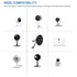 2- Pack 40FT Flat Power Extension Cable Compatible with Wyze Cam/Wyze Cam Pan,Yi Camera,NestCam Indoor,Blink XT Camera,USB to Micro USB Charging C...