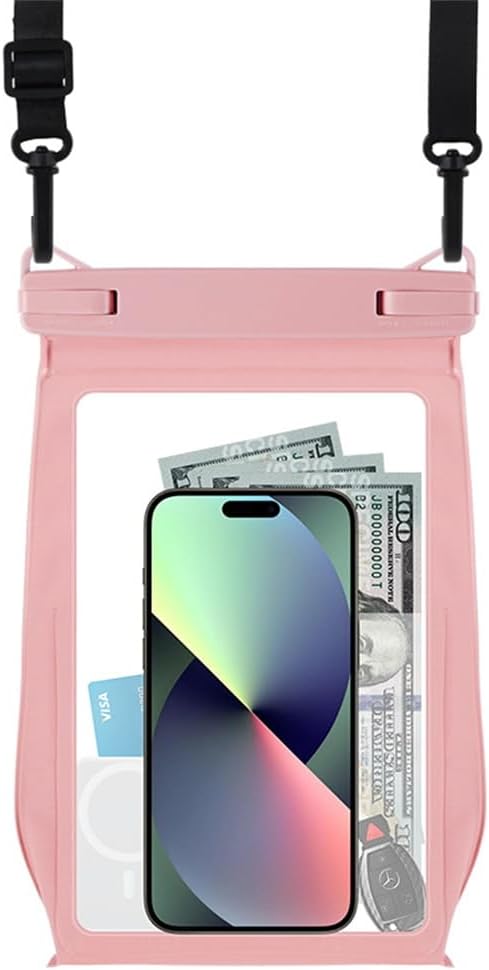 Multicolor Universal Waterproof Bag Phone Pouch Crossbody Large Phone Waterproof Dry Bag Compatible with Apple iPhone 15 Pro Max 14 for Samsung s2...