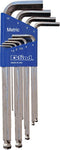 EKLIND 13709 Bright-Ball-Hex-L Key allen wrench - 9pc set Metric MM sizes 1.5-10 Long series...