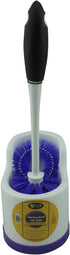 Home Products Toilet Bowl Brush with Rim Cleaner and Holder Set - Toilet Bowl Cleaning System with Scrubbing Wand, Under Rim Lip Brush and Storage...