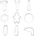 Mini Construction Tools Cookie Cutters Set of 9 pcs, Stainless Steel Mini Hardware Tools Series Shaped Fondant Baking Molds For Father's Day...