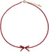 Jewever Genuine Red Garnet Birthstone Choker Necklace for Women Crystals and Healing Stones Bowknot Cute Jewelry Gifts...