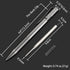 Cool Hand 4.8'' Titanium Alloy Bolt Action Pen, Ballpoint Ink Refillable, Stainless Steel Pocket Clip EDC Business Collection Stylus, with 3 Free ...