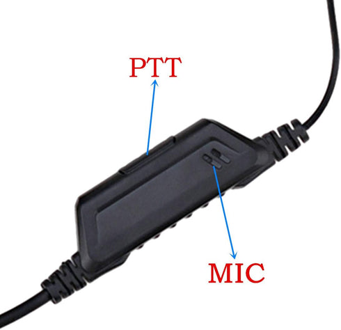 Walkie Talkie Headset for Baofeng BF-888s Kenwood TK-3160 TK-3230 NX-300 Two Way Radio with Mic PTT Surveillance Earpiece,G Shape...