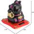 TOPINCN Solar Luck Cat Cute Wealth Welcoming Cats Waving Arm Home Display Car Decor Yellow White Black (Black)...