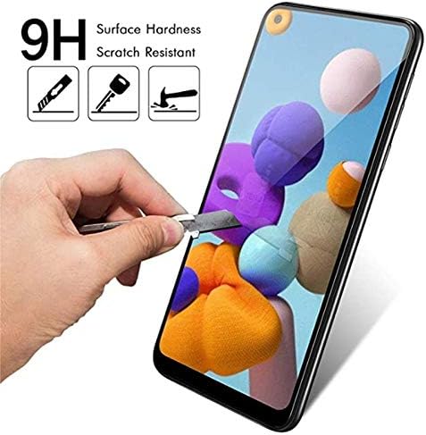 for Samsung Galaxy A21 Screen Protector Tempered Glass, HD Clear Case Friendly Screen Protective Film for Galaxy A21 Phone...