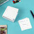 White Sticky Notes Holder, 3x3 Inch Memo Holder, Sticky Notes Cube Dispenser, PS Notepad Organizer for Home and Office Desk Organization...