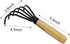 Kana Hoe 217 Japanese Garden Tool - Hand Hoe/Sickle is Perfect for Weeding and Cultivating. The Blade Edge is Very Sharp,Beige-claw rake...