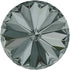 6-pcs 12mm Austria Crystal 1122 Rivoli Button with Shank, SW-1122BT (Black Diamond)...