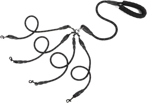 4 Way Dog Leash,4 in 1 Traction Rope Dog for Dogs Cats Outdoor Walking for Medium Large Dogs Walking and Training...