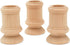 Wooden Candle Cups Classic-Style, 2-1/2 inch with 7/8 inch Taper Candle Hole, Set of 4 Ufinished Candlesticks, by Woodpeckers...