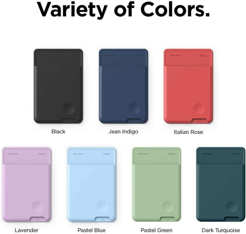 elago Phone Card Holder - Secure Phone Wallet, Ultra Slim Card Holder for Back of Phone, 3M Adhesive ID Card for iPhone, Galaxy and Most Smartphon...