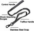 Tactical Bungee Dog Leash Heavy Duty Fast Dispatch 2 Handle Control Quick Release Cat Dog Pet Leash with Shock Absorbing Dog Training Leashes Blac...
