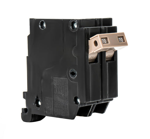 270 Circuit Breaker, 2-Pole 70 Amp,10Kaic, 120/240V,3/4 Inch Plug-in Plastic-case Circuit Breaker?Fit for Cutler Hammer Load Centers (5 Years War)...