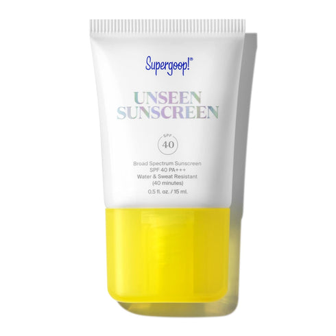 Supergoop! Unseen Sunscreen - SPF 40-0.5 fl oz - Invisible, Broad Spectrum Face Sunscreen - Weightless, Scentless, and Oil Free - For All Skin Typ...