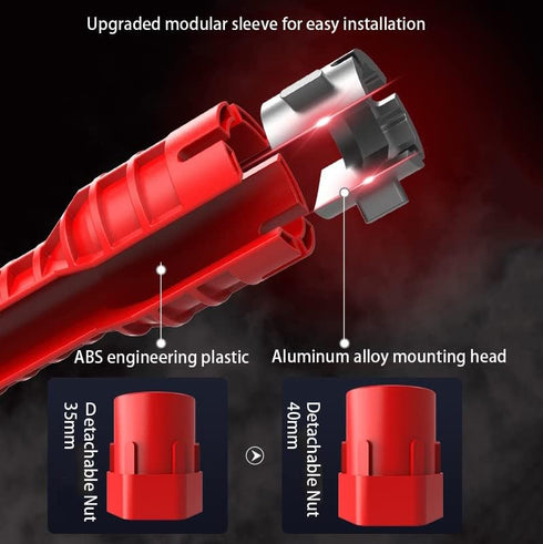 8 in 1 Multifunctional Sink Bathroom Wrench, Plumbing Installation Tool Household Water Pipe Faucet Washing Basin Corner Valve Sink Repair Removal...