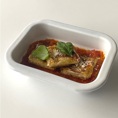 argee Enamel Bakeware – Simple and Practical Enamel Rectangular Pan for Gas Stove, Induction and Infrared Cooker, Oven, Stove – Individual Portion...