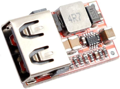 (5 Pack) 15W USB 5V 3A DC Buck Voltage Step-Down Module 9V 12V 18V Input Synchronous Rectification 97.5% Efficiency...