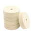 Luo ke 5 Pcs 3'' Compressed Wool Polishing Wheel, 3/8 Inch Arbor Hole Wool Felt Buffing Wheels for Bench Grinder or Die Grinder etc...