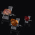 6pcs Acrylic Triangle Display Holder Clear Pedestal Display Easel Stands for Small Collectibles Crystal Geodes Rock Mineral Agate Fossil Coral...