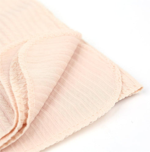 Newborn Swaddle Blanket Headband Hat Set Baby Girl Print Receiving Blanket New Born Hospital Outfit Infant Shower Gift 0-3 Months (Waffle -Beige)...