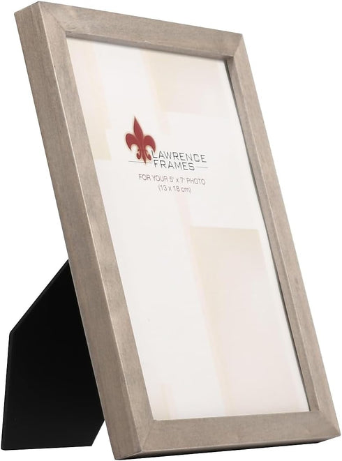 Lawrence Frames 756157 5x7 Gray Wood Gallery Collection Picture Frame...
