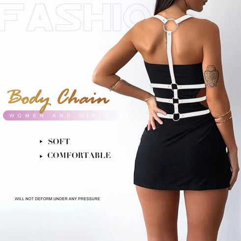BODIY Plus Size Harness Punk Leather Harness Belts Women Fashion Rave Body Harness...
