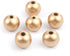 365 Metallic Gold Wood Beads Bulk 12mm Round Wood Bead with 2.6mm Hole...
