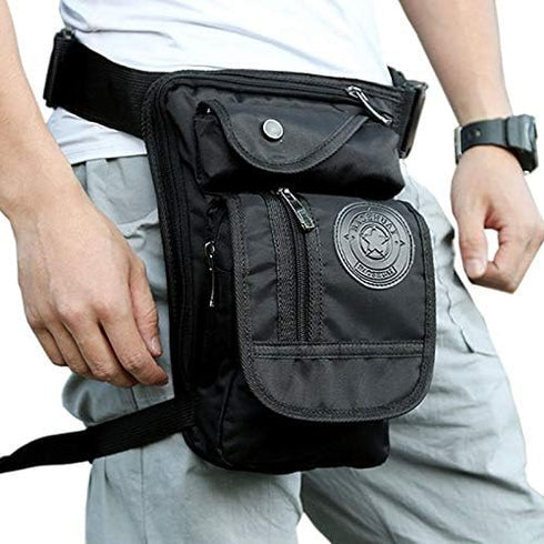 Nylon Drop Leg Bag Hiking Waist Pack for Men Women Tactical Motorcycle Bike Cycling Riding Travel Outdoor Sports Fanny Pouch...