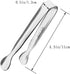 TTSAM 4 Pcs Ice Tongs Sugar Cubes Tongs, Mini Serving Tongs, 304 Stainless Steel, Silver, 4.33 x 0.63 inches...