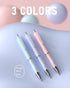 Nicpro 3PCS Pastel Mechanical Pencil Set with Case, 0.7 mm Pencils with 6 Tube HB Lead Refill & 3PCS Eraser & 9PCS Eraser Refill for School Suppli...