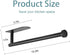 Paper Towel Holder, Self Adhesive or Screw Mounting, Black Wall Mount SUS304 Stainless Steel Paper Towel Holder Under Cabinet for Kitchen, Counter...