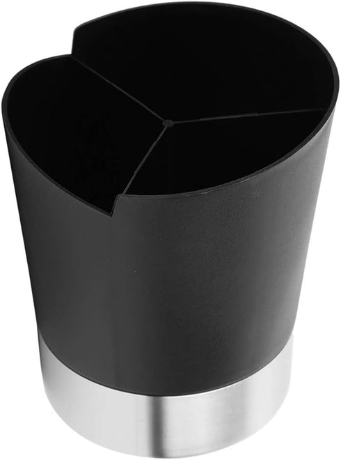 Straw Holder for Countertop, 3 Grid Stainless Steel Straw Dispenser Drinking Straw Dispenser Coffee Stirrers Holder Forks Spoon Organizer for Coff...