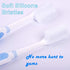 COOL & FRESH Silicone Bristles Toothbrush 2 Pack - Effective Manual Toothbrush...