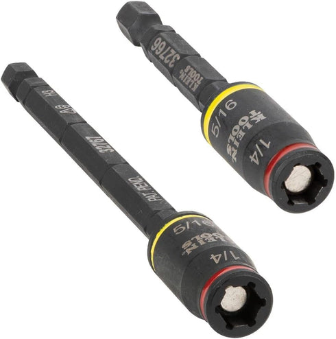 Klein Tools 32768 Impact Driver Set, 3-in-1 SAE Impact Socket and Bit Holder, Flip Socket with 1/4 Nut Driver and 5/16 Nut Driver Hex Sizes, 3 and...
