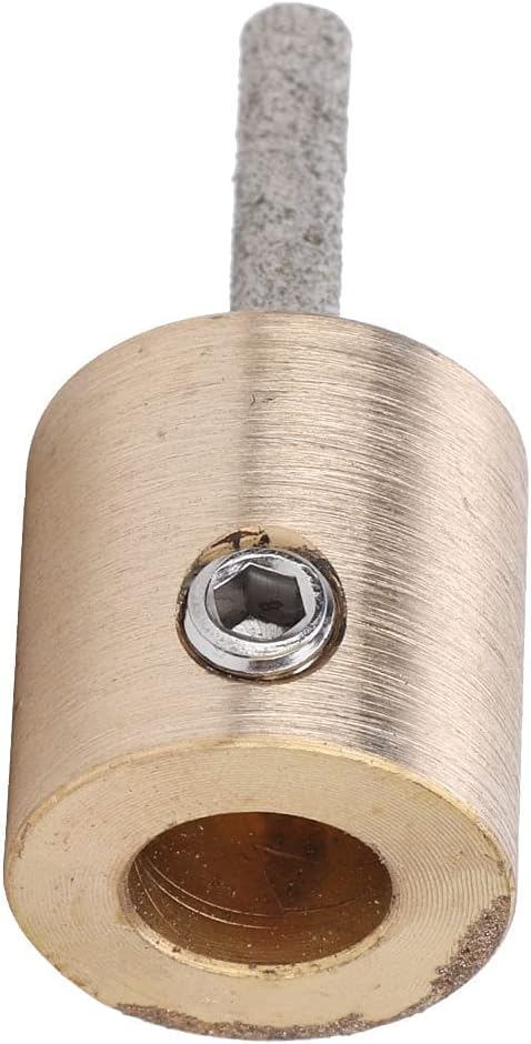 Stained Glass Diamond Grinder Bit, Metal Grinding Hardened Standard Ceramic Abrasive Head Electrical Tool Supplies Drill Bits Wheel for Inland Dia...