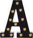 Foaky Black Light Up Letters,Black and Gold Party Decorations, Black Bedroom Decor for Night Light Wedding Birthday Party Home Bar Decoration...