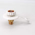 KIPA RV City water Fill inlet flange brass RV water hookup Connector FPT 1/2" Female thread 3" Flange white, With check valve backflow preventer i...