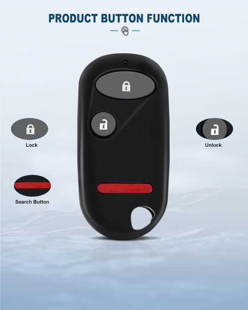 ECCPP OUCG8D344HA Key fob Replacement for 3 Buttons Keyless Entry Remote Key Fob 02-10 for H onda Civic CR-V Element OUCG8D-344H-A (Pack of 1)...