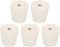 MECCANIXITY Rubber Tapered Plug 25mm to 33mm with Hole Test Tubes Bungs Stopper White for Lab Home 5 Pieces...