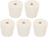 MECCANIXITY Rubber Tapered Plug 25mm to 33mm with Hole Test Tubes Bungs Stopper White for Lab Home 5 Pieces...