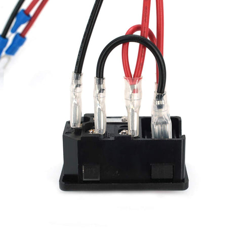 2pcs 10A 250V Rocker Switch Power Socket Inlet Module Plug 5A Fuse Switch with 18 AWG Wiring 3 Pin IEC320 C14 Connected Terminal Crimps and Wires...