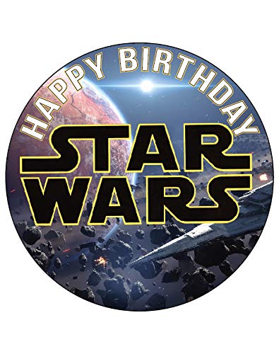 7.5 Inch Edible Cake Toppers – Galactic Space and Friends Adventure Themed Birthday Party Collection of Edible Cake Decorations...