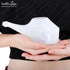 HealthAndYoga™ QwikFlo Light-Weight Neti Pot Sinus Rinse Kit- Compact Neti Pot for Kids and Adults - Travel Friendly Nose Wash Netty Pot - White (...