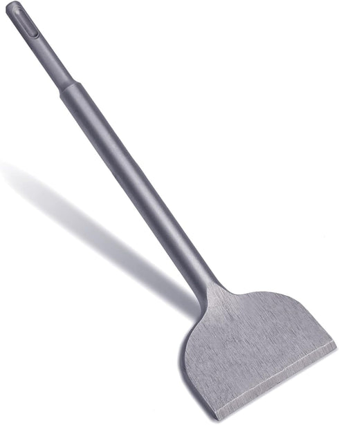 1.57x10inch (40x250mm) Scraping Chisel SDS Plus Tile Removal Chisel for Tile Masonry Concrete Cement Brick Stone Floor Wall (Angled Bent, 1.57x10i...