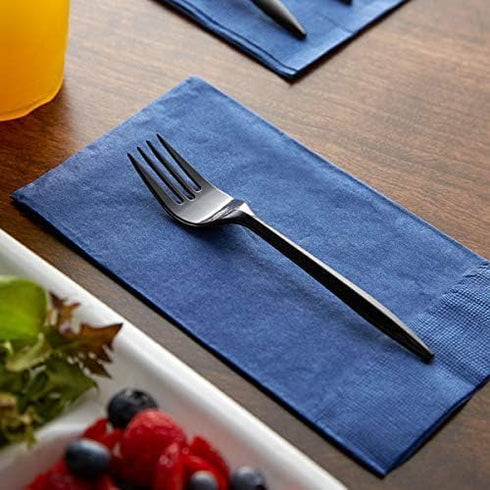 100 Plastic Forks Black Medium Weight | Plastic Cutlery Disposable Forks Utensils - Durable Plasticware Cutlery | Great For Celebrations, Parties,...