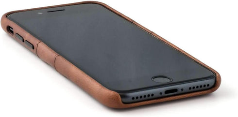 Dockem Wallet Case for iPhone SE 3 (2022), SE 2 (2020) & iPhone 8/7 with Metal Plate for Magnetic Mounting & 2 Card Holder Slots (Exec M2, Brown)...
