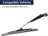 X AUTOHAUX Car Rear Windshield Wiper Blade Arm Set for Jeep Patriot 2.0L 2.4L 2007-2016 11 Inch...