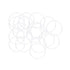 uxcell Silicone O-Rings, 32mm OD 29mm ID 1.5mm Width VMQ Seal Gasket for Compressor Valves Pipe Repair, White, Pack of 20...